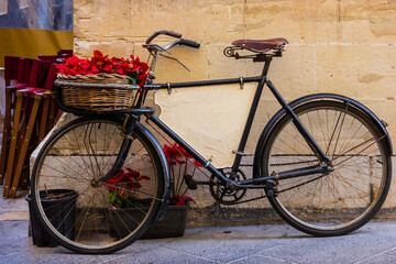 Fototapeta na wymiar bicycle in the street