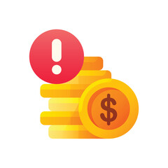 Warning earning design illustration