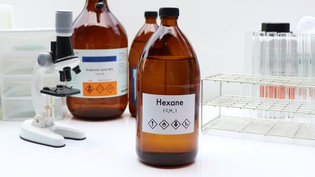 Hexane in bottle 