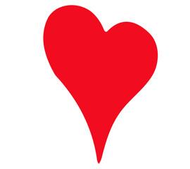 An abstract transparent Valentine's Day design element.