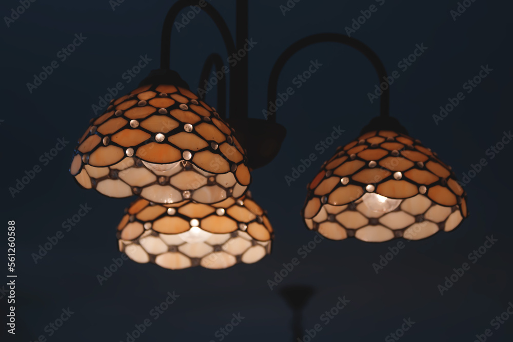 Canvas Prints Hanging retro lamp