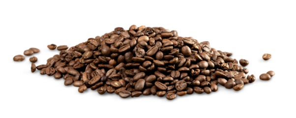 Stack Brazilian black coffee beans