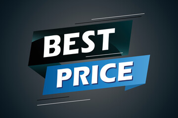 best price word concept vector illustration with lines 3d style for social media landing page, template, ui, web, mobile app, poster, banner, flyer, background, gift card, coupon, label, wallpaper	