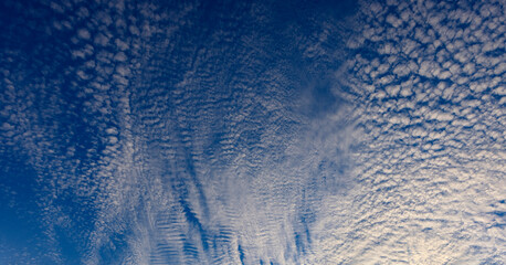 sky background with cumulus clouds