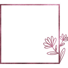 Obraz premium Rose gold geometric frame 