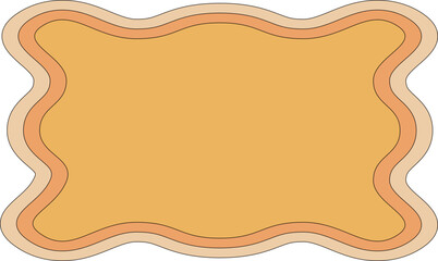 retro groovy funky flat sticker decoration