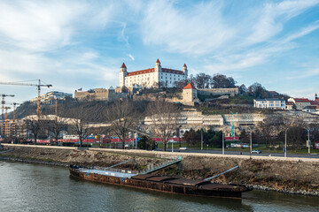 Slovakian castle in Bratislava centre