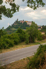 Fototapeta premium View of Peglio village in Marche region in Italy