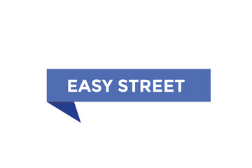 Easy street button web banner templates. Vector Illustration
