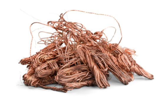 copper cable scrap metal recycled
