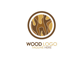 wood logo template icon illustration design vector, used for wood factories, wood plantations, log processing, wood furniture, wood warehouses with a modern minimalist concept