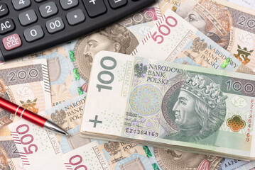 Polish banknotes, polish money