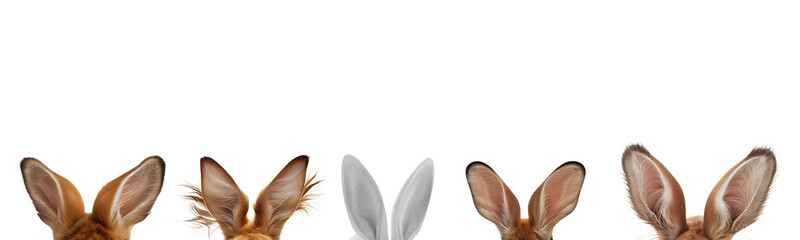 Rabbit ears created with Generative Ai technology - obrazy, fototapety, plakaty
