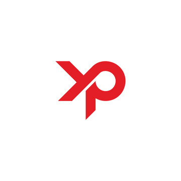 letter yp loop geometric logo vector