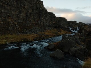 Iceland landscape waterfalls scenery 
