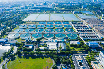 Aerial View of Drinking-Water Treatment. Microbiology of drinking water production and...