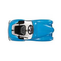 Pedal car isolated on white background