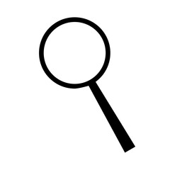 Search magnifying glass icon symbol stock illustration Finding, Internet, Analyzing, Black And White, Black Color