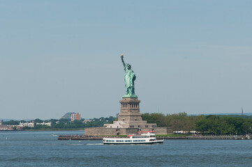 ferry and statue of liberty NYC