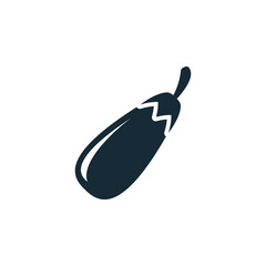 Eggplant Vegetable Icon Design Template Elements