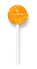 The classic round lollipops orange