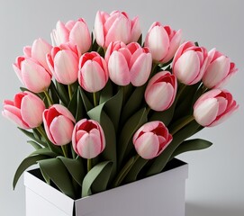 beautiful pink cosmos flowers in the garden