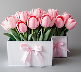 beautiful pink cosmos flowers in the garden