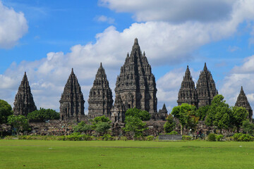 Prambanan Temple in Yogyakarta indonesia. UNESCO world heritage in Indonesia. the biggest hindu...