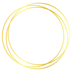 Gold Circle round frame for your design , Wedding Monogram Frame Circle , Invitation Gold Printable Frame