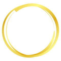 Gold frame with rings hand drawn  or text or photo in weddings, parties, birthday or invite printables monogram sign