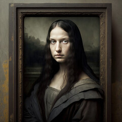 Modern Mona Lisa - generative ai