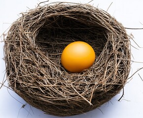 bird nest, close-up view