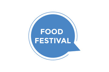 Food festival button web banner templates. Vector Illustration
