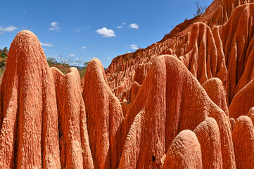 Red Tsingy – Tsingy Rouge - near Diego Suarez, Madagascar - obrazy, fototapety, plakaty