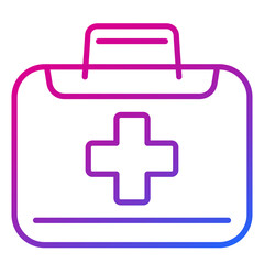 medical bag icon, linear