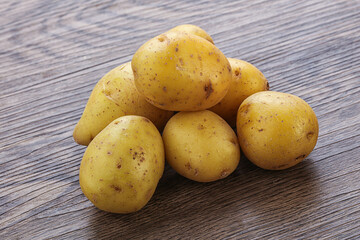 Raw small organic baby potato