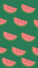 seamless background with watermelon