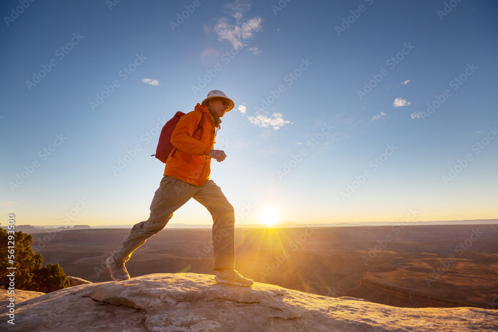 Canvas Prints Hike in Utah