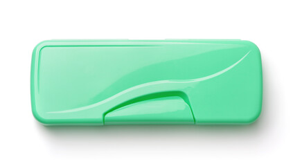 Green hard plastic pencil case