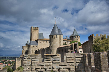Fototapeta na wymiar La Cité Médiévale de Carcassonne