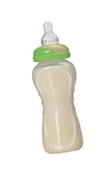 Milk baby bottle isolated on transparent layered background. - 561297197