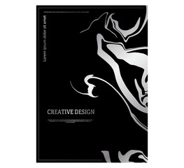 Layout of the creative design. Corporate graphics template for the design of covers, posters, posters, banners, booklets, backgrounds and flyers. Creative style for interiors, decorations