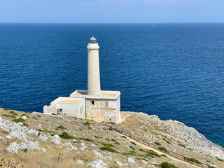 Fototapeta na wymiar lighthouse of Punta Palascia