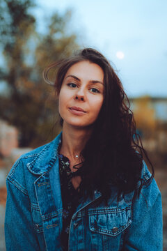 Portrait of a beautiful caucasian woman