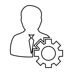 Business, gear, management icon