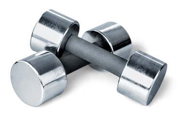 Silver classic dumbbells, Sports Equipment