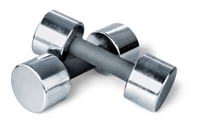 Silver classic dumbbells, Sports Equipment