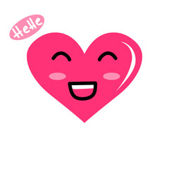 Cartoon Heart Characters Emoticon