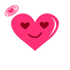 Cartoon Heart Characters Emoticon