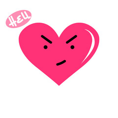 Cartoon Heart Characters Emoticon